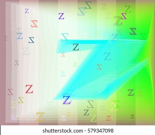 Z Alphabet background design