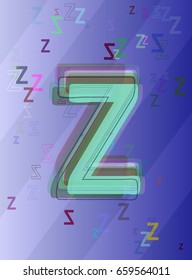 Z Alphabet background idea