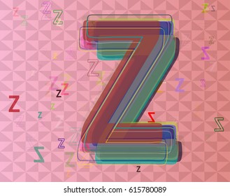 Z Alphabet background texture