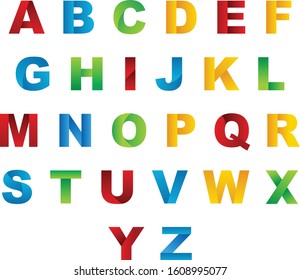 Z Alphabet Colorful Icons Illustration Stock Vector (Royalty Free ...