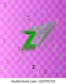 Z Alphabet design template