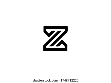 Icono del vector del logotipo del alfabeto Z