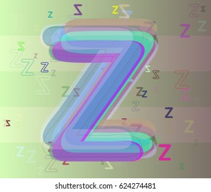 Z Alphabet template art