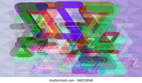 Z Alphabet template design