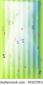 Z Alphabet template texture