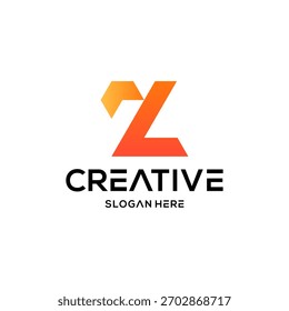 Ilustración de diseño de Vector de icono de logotipo de flecha z