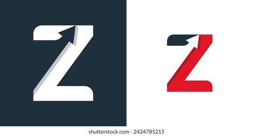 Z Arrow Logo Template Vector Icon Illustration Design