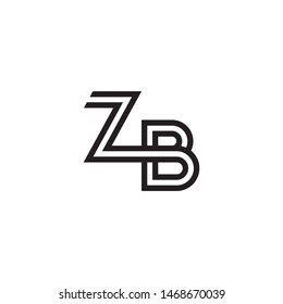 Z B letter logo design