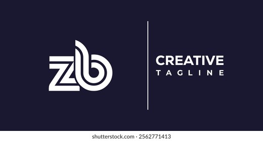 Z and B logo design. ZB abstract Letters Logo Monogram. This logo design is the process of creating a visual symbol that represents a brand, company, or individual.