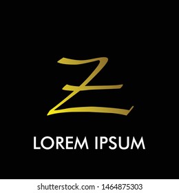 Z beautiful letter for fashion and business initial letter or logo type