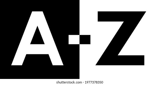 Z Black White Vector Illustration Stock Vector (Royalty Free ...