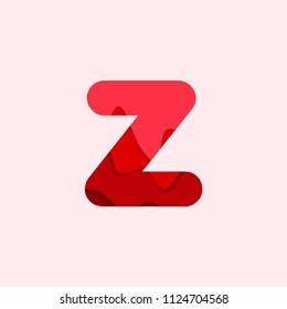 Z Blood Font Vector Template Design Illustration