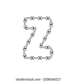 Z Bone Letter Logo Icon Design