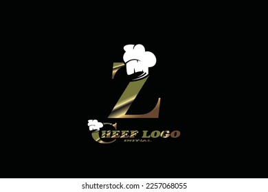 Z chef's hat Letter logo template for your branding.
