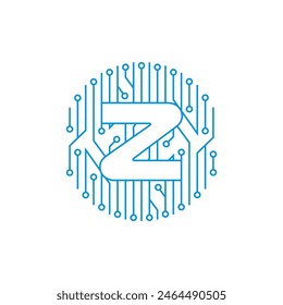 Z and Circuit logo 003