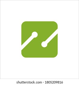 Z circuit logo design vector sign 