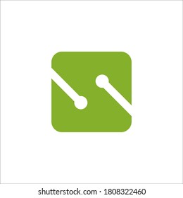 Z circuit logo design vector sign 