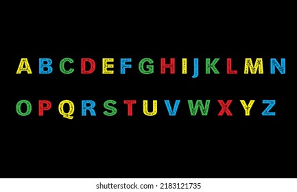 Z Colorful Alphabet Set Isolated On Stock Vector (Royalty Free ...