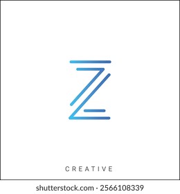 Z Creative Latter Logo Design. By Custom Branding Logo. Creative Logo Design. Logo Template. Vector illustration. Modern Design. Monogram Design