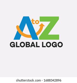 a z design logo - global design