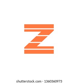 Z Font logo. Modern design vector font for title, header, lettering. Corporate Vector abc technology typeface 