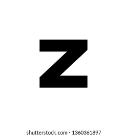 Z Font logo. Modern design vector font for title, header, lettering. Corporate Vector abc technology typeface. 