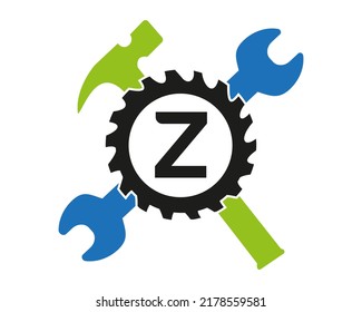 Z-Geologo, Vektorgrafik mit vollfarbiger Vorlage Symbol