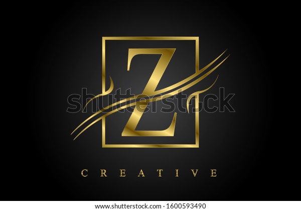 Z Golden Letter Logo Vector Illustration Stock Vector (Royalty Free ...