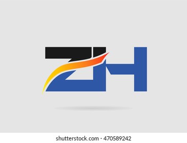 Z and H logo vector
