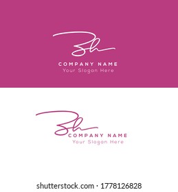 Z H ZH Initial letter handwriting and signature logo.