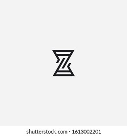 z houglass logo vector icon illustration template