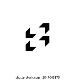 z initial 3d logo design vector template