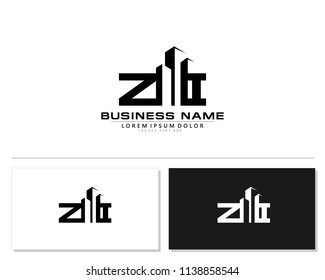 Z I Initial building logo concept