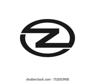 Z initial circle company black