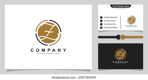 Z Initial Handwriting logo template vector