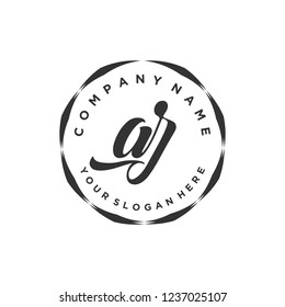 A Z Initial handwriting logo vector