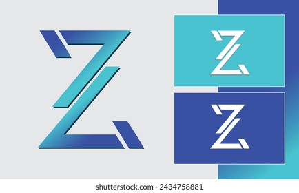 Z initial letter logo icon symbol vector graphic design modern minimalist temple