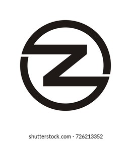 Z initial letter logo inside circle