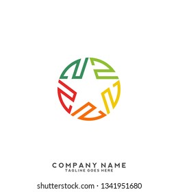 Z initial letter, modern logo design template