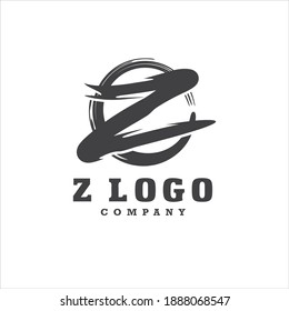 Z  Initial Letter Monogram Logo Design Vector Image