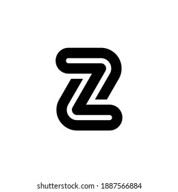z initial logo design vector template