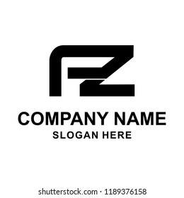 A Z Initial logo template vector