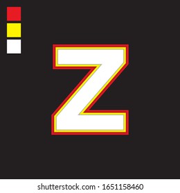 Z Logotipo de logotipo de esquema inicial, icono, símbolo diseño de signo gráfico vector fuente moderna