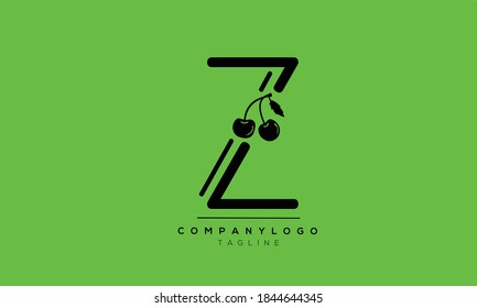 Z initials monogram letter text alphabet logo design