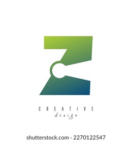 Z con el logotipo único del icono de teclado