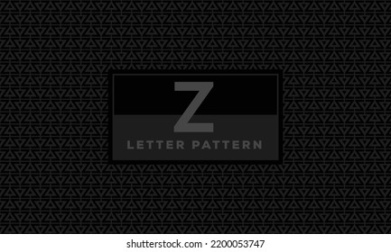 Z Letter Alphabet Seamless Pattern Background