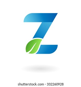 z letter business logo design template abstract vector elements for corporate identity emblem label or icon of eco friendly company scenery farm life abstract natural earth ecosystem leaf pure unusual
