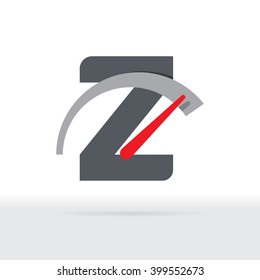 Z Letter Car Speedometer, B Letter Meter Logo