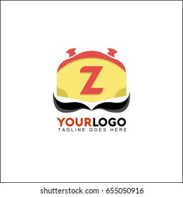 Z letter chef logo. Food and drink brand identity. Symbol icon logo design.