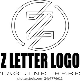 Z LETTER CICULAR DESIGN LOGO